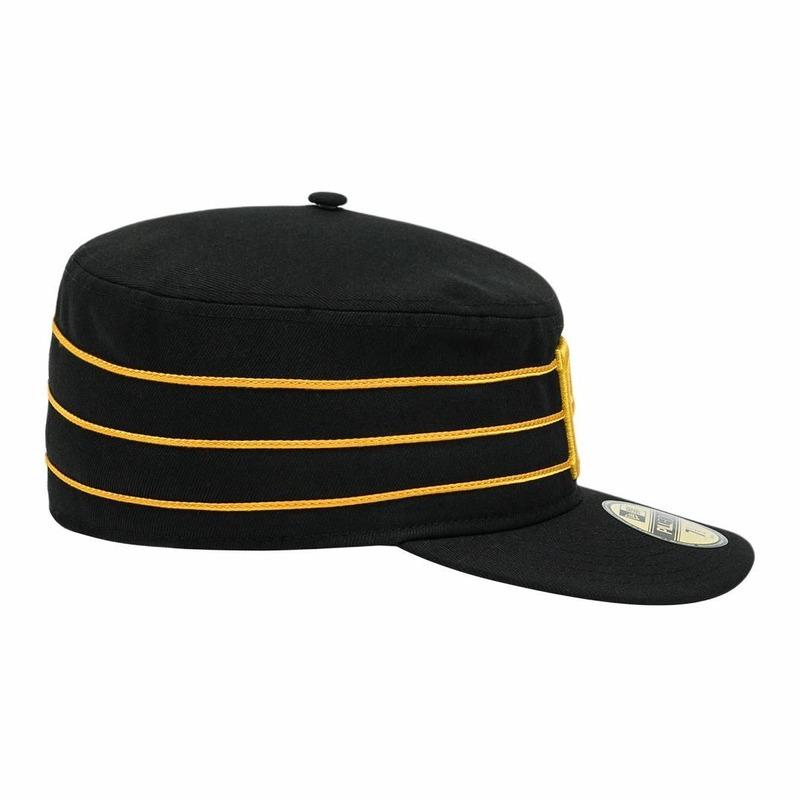New Era Printed design polyester peaked cap Unisex couple style Black 758