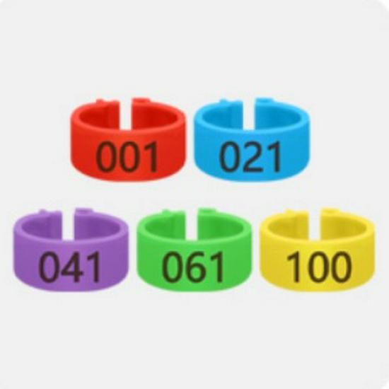 16mm Multi-color Numbered Chicken and Duck Identification Foot Ring