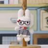 Plush Bunny Keychain With Glasses For Wedding Party Decorations And Gift Ideas