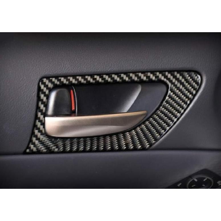 For Lexus IS 2013-2022 300 350 Carbon Fiber Front Door Interior Handle Cover 2pc