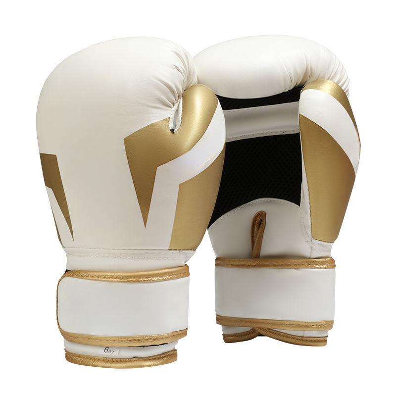 Glove for Adults and Children, Fitness Training Equipment, Sanda, Thai Boxing, Sports, Boxing Gloves, Protective Gear 8oz белый