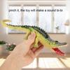 Plastic Crocodile Reptile Model with Sound Kids Educational Anti Stress Vent Toy (Light Color)