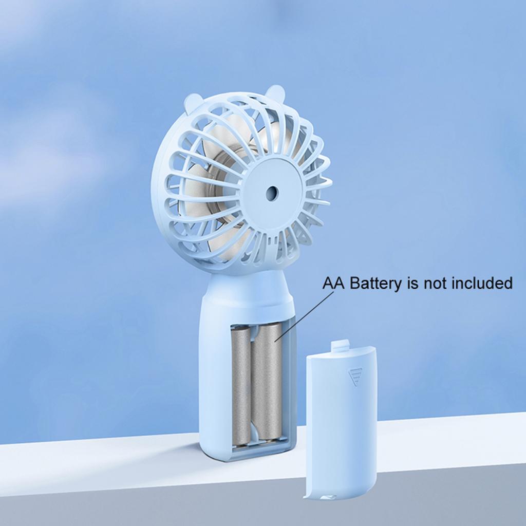 Travel Portable Fan Handheld Mini Fan AA Battery Powered Super Mute Cooling Fan for Home Office Metro Camping