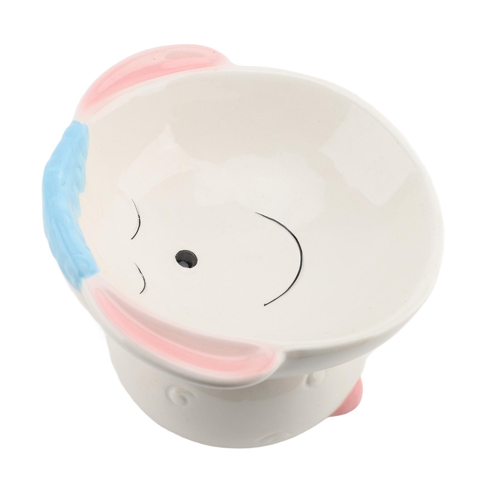 

Керамическая миска для домашних животных с рисунком мультяшной овцы, многофункциональная миска с подъемом и наклоном для дома