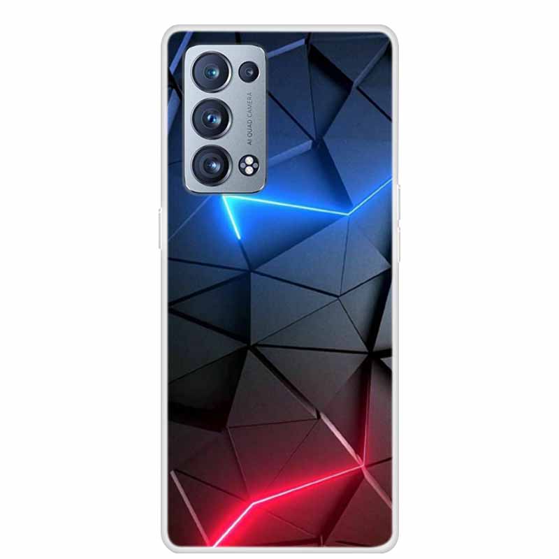For OPPO Reno 6 Pro Plus 5G Case Reno6 Clear Marble Soft TPU Silicone Back Cover For OPPO Reno6 5G Phone Case Funda Bumper 6pro+