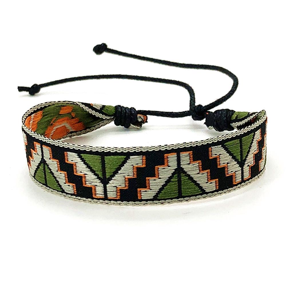 Bohemian Ethnic Braided Bracelet, Adjustable Nepal Style
