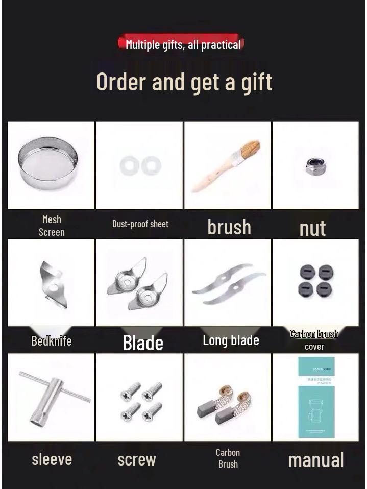 Nerezový domácí mlýnek na obilí - Superjemný práškovací stroj