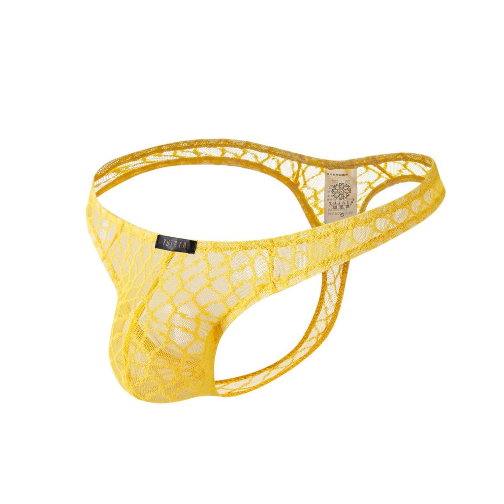 Men's Sexy Lace Thong T-Back Men's Triangle Shorts Sexy Underwear Men's Breathable Underwear