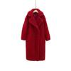 Imitation fur 2 particles imitation wool coat long coat teddy bear imitation fur long coat