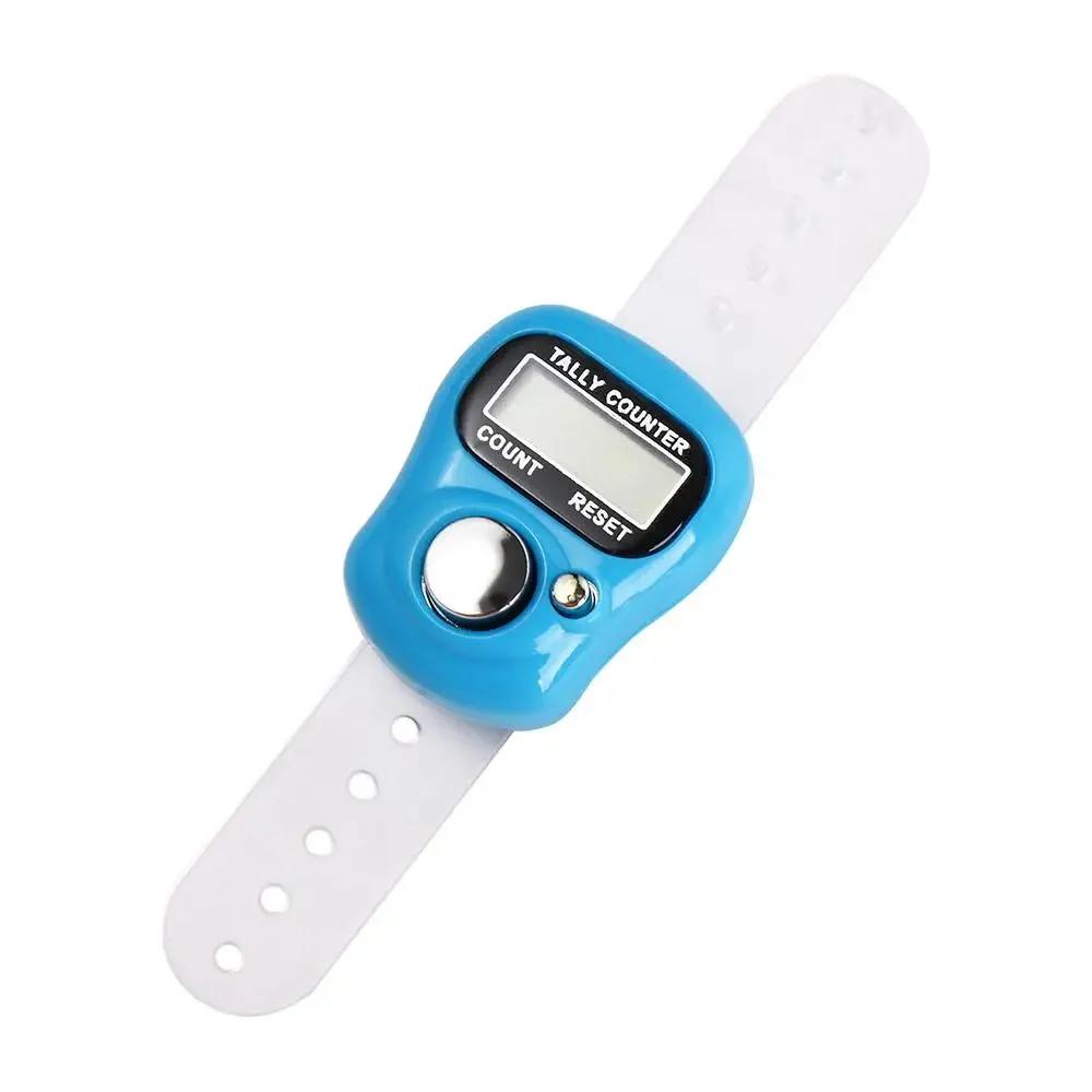 Weave Tools Mini Finger Ring Tally Counter Electronic Hand Held Knitting Row Counter Digital Stroke Counters Scoring Tool