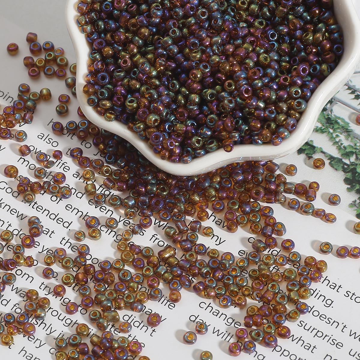 

Блестящие разноцветные бусины, чешский стеклянный бисер, круглые бусины-разделители для изготовления ювелирных изделий, аксессуары «сделай сам» 3mm 500cps