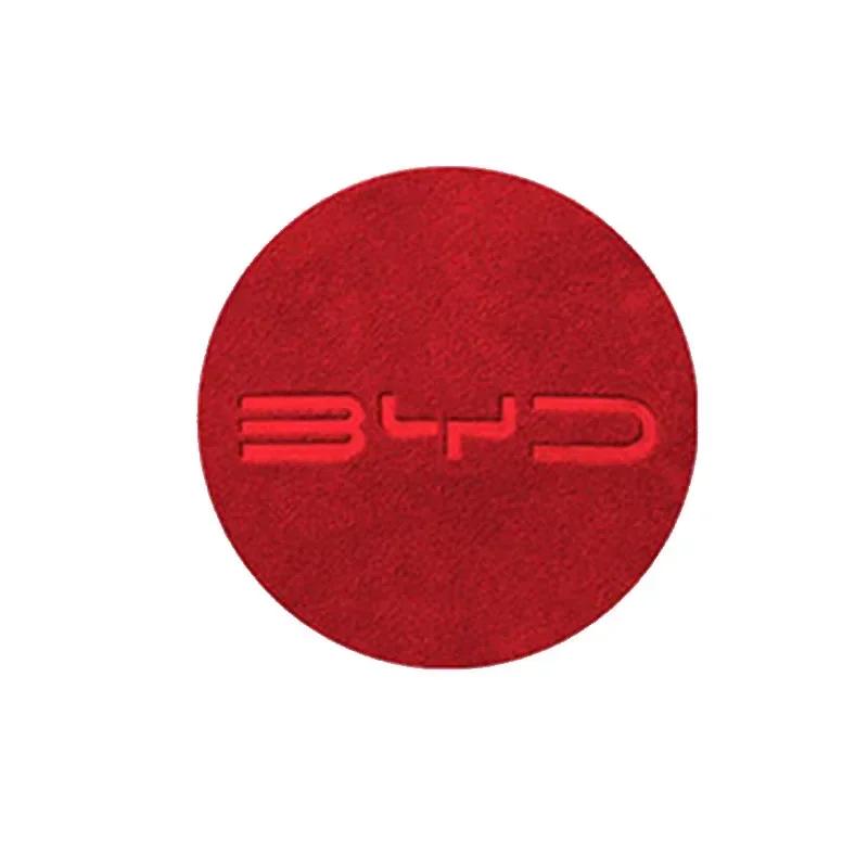 Für BYD Atto 1 3 Dolphin Yuan Plus 2023 Auto Lenkrad Mittelaufkleber Wildleder Lederbezug Auto Zubehör
