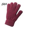 Wind Resistant Acrylic Thermal Gloves Winter for Men Women, Thickened Velvet Lined Mittens, Knit Five Finger High Elasticity Cold Weather with Elastic