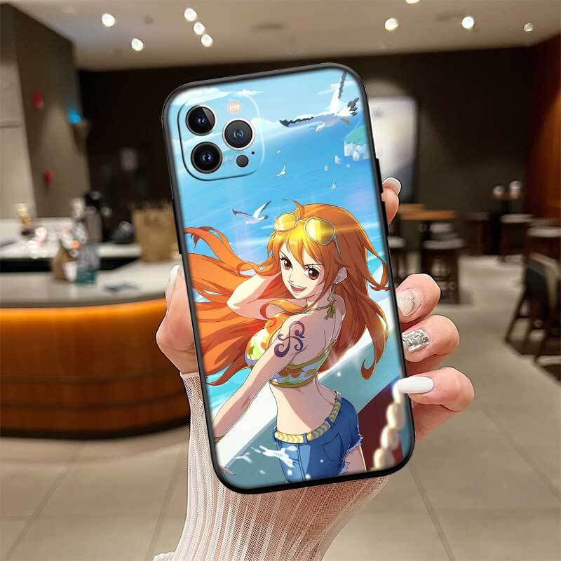 One Piece Nami Phone Case for Samsung S20 S21 S21S S22 S23 S24 FE Ultra Plus Lite F06 F16 M06 M16 M56 A07 A17 A36 A37 A55 A57