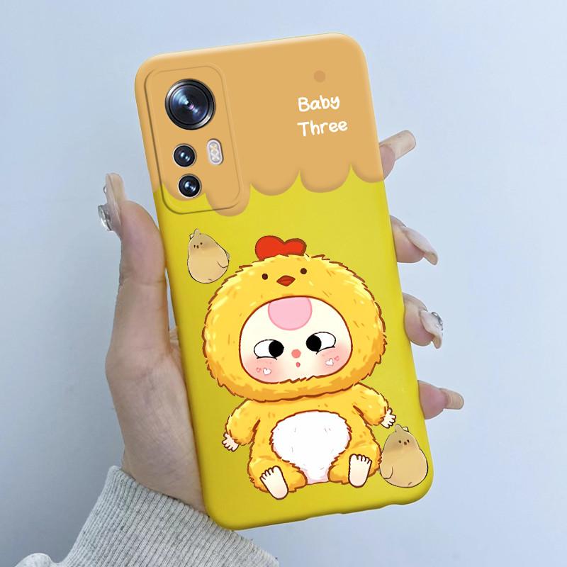 For Xiaomi 12 12X Case For Xiaomi Mi 12 Pro Flower Girl New Design Back Cover Housing For Mi12 12Pro Soft Silicone Funda Shell