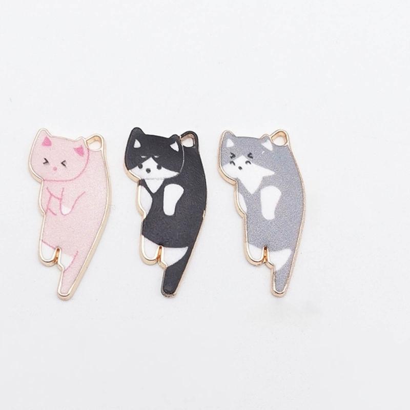 6 Colors Hang Tags Alloy Earrings Jewelry Necklace Pendant DIY Accessories