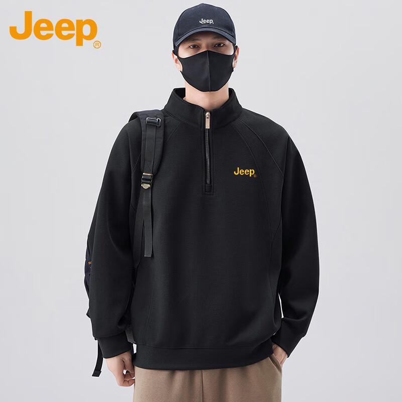 

Jeep Men s Color Block Crew Neck Long Sleeve T-Shirt XL