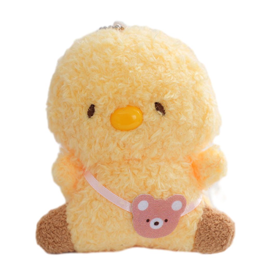 Cartoon Stuffed Animal Shape Keychain Backpack Pendant Cute Stuffed Toy Car Keychain Bag Birthday Gift for Boy Girls