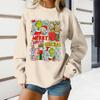 Women's Loose Comfortable Casual Fashionable Character Printing Round Neck Long Sleeved Sweatshirt
