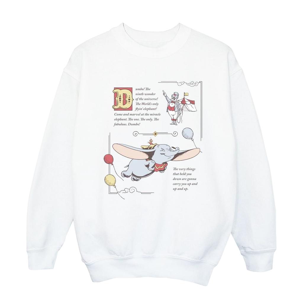 Disney Girls Dumbo Story Book Page Sweatshirt