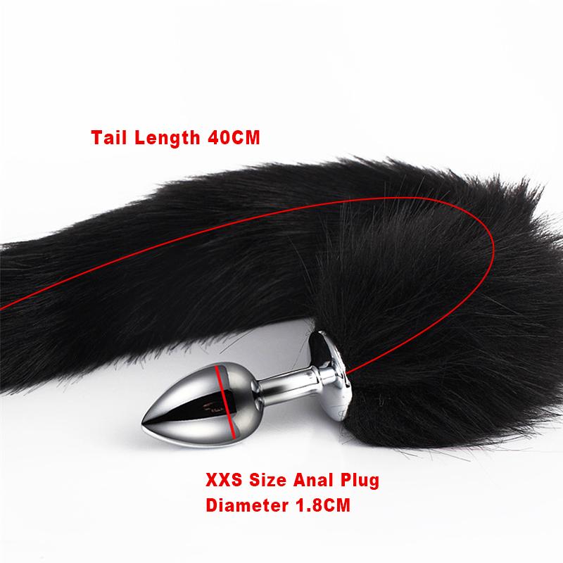Sex Toys For Women 5Sizes Metal Butt Plug Fox Tail Intimates Accessorie Bdsm Anal Extender Dilator Erotic Games Goods For Adults