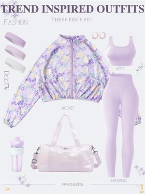 Damen Quick-Dry Atmungsaktive Reißverschluss-Weste & Weitschulter Yoga-Set