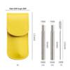 304 Stainless Steel Foldable Telescopic Straw with Brush - Outdoor Gift Tableware