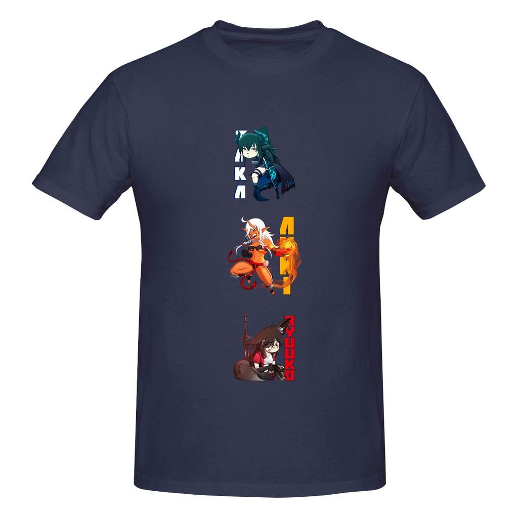 Taka S World Characters Couple Style Tshirt Fresh And Versatile Faderesistant Tshirt