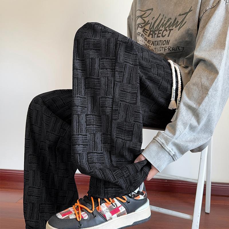 

Вельветовые грязные брюки Мужской осенне-зимний стиль Ретро Высококлассные Свободные Прямые Повседневные Брюки 4XL