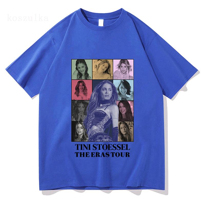 Tini Stoessel Tini De Papel Koszulka Koszulka dla Fanów Merch Unisex Koszulka z Napisem Czysta Bawełna Oddychająca i Wygodna Estetyczna Koszulka