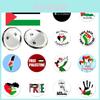 Palestine Flag Emblem Badge Hot Selling Iron Cross-border On