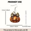 Bow Earrings Flat Acrylic Niche Design Sense Creative Halloween Pumpkin Earrings