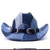 Hot selling European and American retro cowgirl hats men's classic western cowboy hats sun hats wide brimmed hats