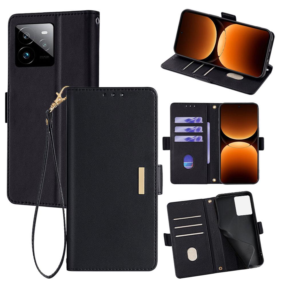 Für Realme GT 7 Pro 5G Leder-Brieftaschenhülle RFID-Blockierung Ständerabdeckung mit Handschlaufe