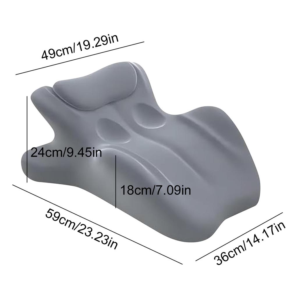 Back Pillow Memory Foam Lumbar Support Pillow Couple Pillow for Reading Sleeping Lying