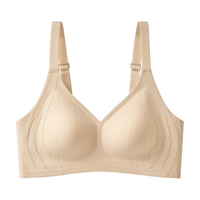 Seamless Thin Push Up Bra No Steel Ring Fixed Cup Comfortable Underwear