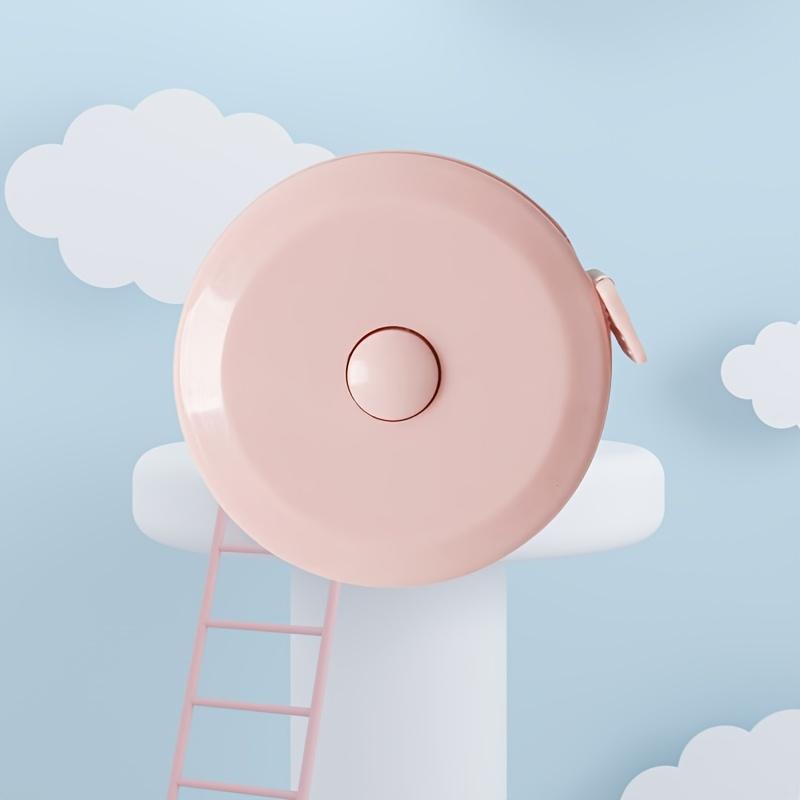 

1pc Mini Retractable Dual-Sided Tape Measure, Portable for Body and Fabric Measuring, Ideal for Sewing, Cutting, Weaving Crafts 1.5M рожевий