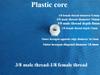 3/4 3/8 1/2 1/4 1" Plastic Filling Core Thread Filling Core Internal External Tooth Filling Core Pipeline Connection Joint 5 pcs