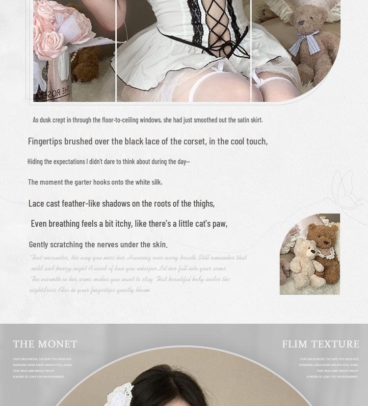 Women's Revealing Mesh Lingerie Set: Sexy Uniform Style with Hollow Design, Free-Removal Nightdress