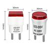 1Pc Euro Plug Ac220V Led Digital Voltmeter Ammeter Voltage Tester Monitor Voltage Current Meter Detector Voltmeter Indicator