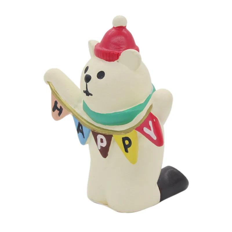 2025 Zakka Merry Christmas Japan Desktop Decoration Miniature Figurines Bookshelf Decoration Collectible Scene Decoration Gifts S