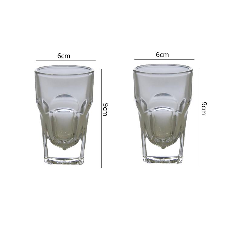120ml Shot Glass Thickened Small Wine Glass Transparent Whiskey Glass Bar Creative Spirits Cup Exquisite Vodka Glass for Party