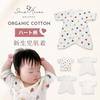 Skip House Bear Print Organic Cotton Newborn Set Baby Perfect as a Baby Shower Gift Undershirts, 5-Piece (Combined Shorts/Heart Pattern/50-60cm)
