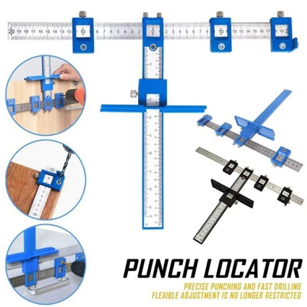 Corrosion Resistant Drill Guide Hardness Hole Punch Jig Woodworking Punch Locator Installation