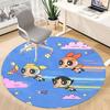 1pc Powerpuff Girls Office Round Area Rug, Under Office Chairs Bedroom Living Room Home Decor, Room Decoa1022172