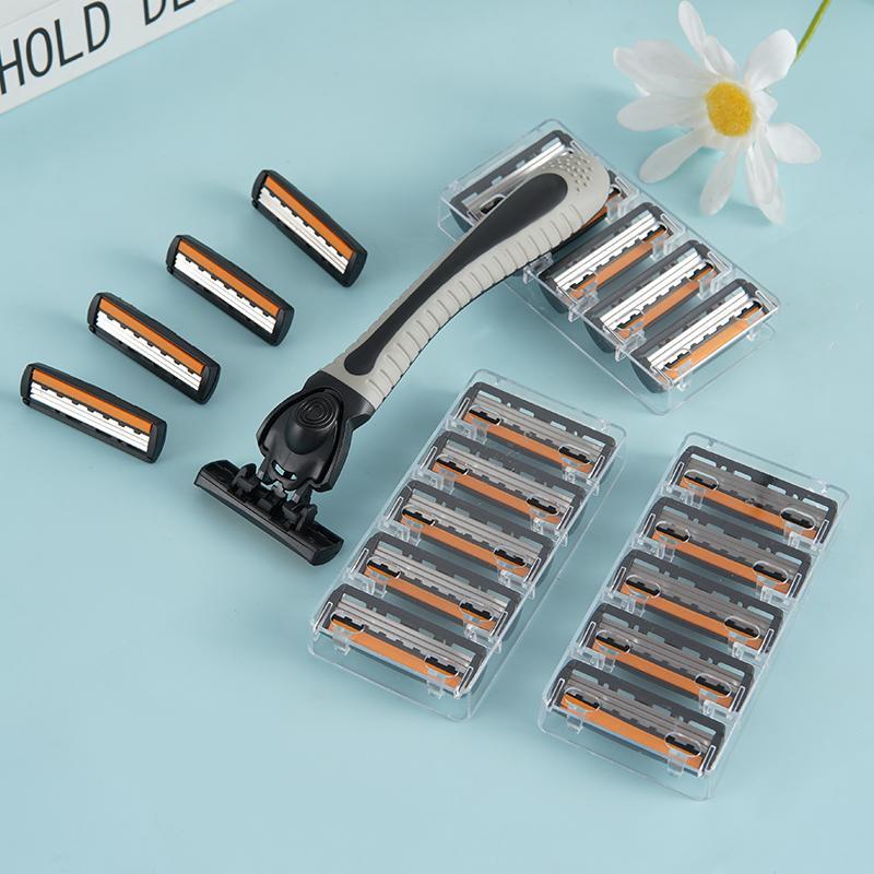 1 Holder +20 Blades Manual Razors Classic Razor Shaving Replacement Blades Skin Guard Included Razor Holder Replacement Blades