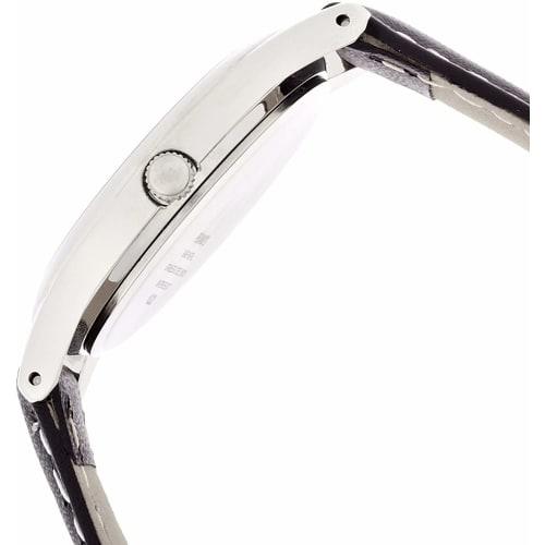 Citizen Q&Q Armbanduhr Analog Snoopy Wasserdicht Lederarmband AA95-9854 Damen Schwarz