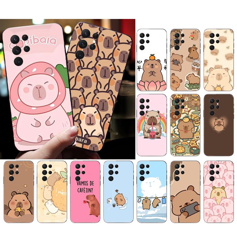 Cartoon capybara Phone Case For Samsung A55 A16 A56 A36 A35 A15 A53 A54 A33 A34 A25 A05S A52 A52S A14 A24 A26 A71