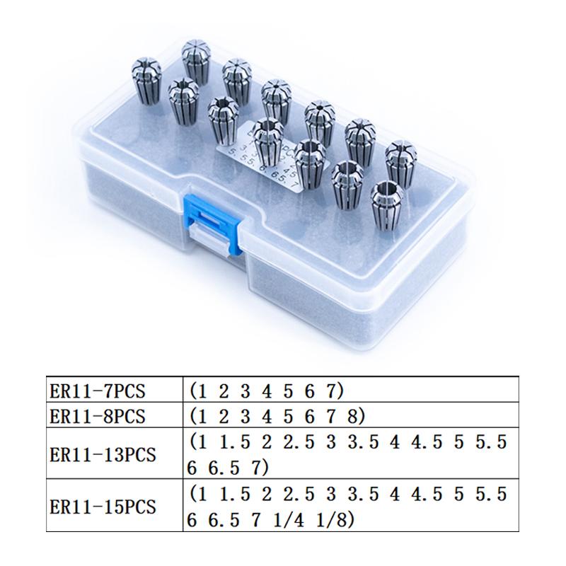 1Set ER11 ER16 ER20 ER25 ER32 ER40 Spring Collet AA High Precision 0.005mm CNC Milling Tool Holder Engraving Machine Lathe