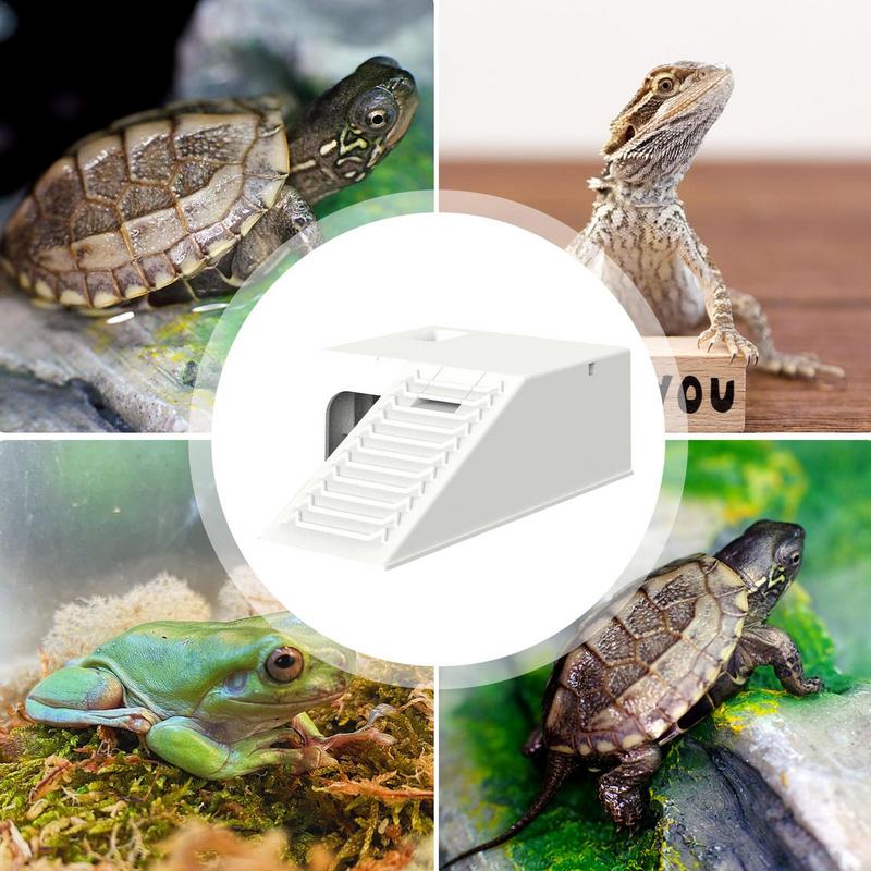 Schildkröte Verschleißfest Und Stabil Reptilienversteck Sonnenplatz Für Schildkröte Terrasse Mit Schutzhaus Und Wasserfilter Für Frosch Klein